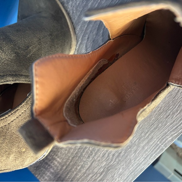 {Charlotte Russe} Deep V ankle boots brown silver detail 713622 women's size 8.5 - Picture 6 of 8